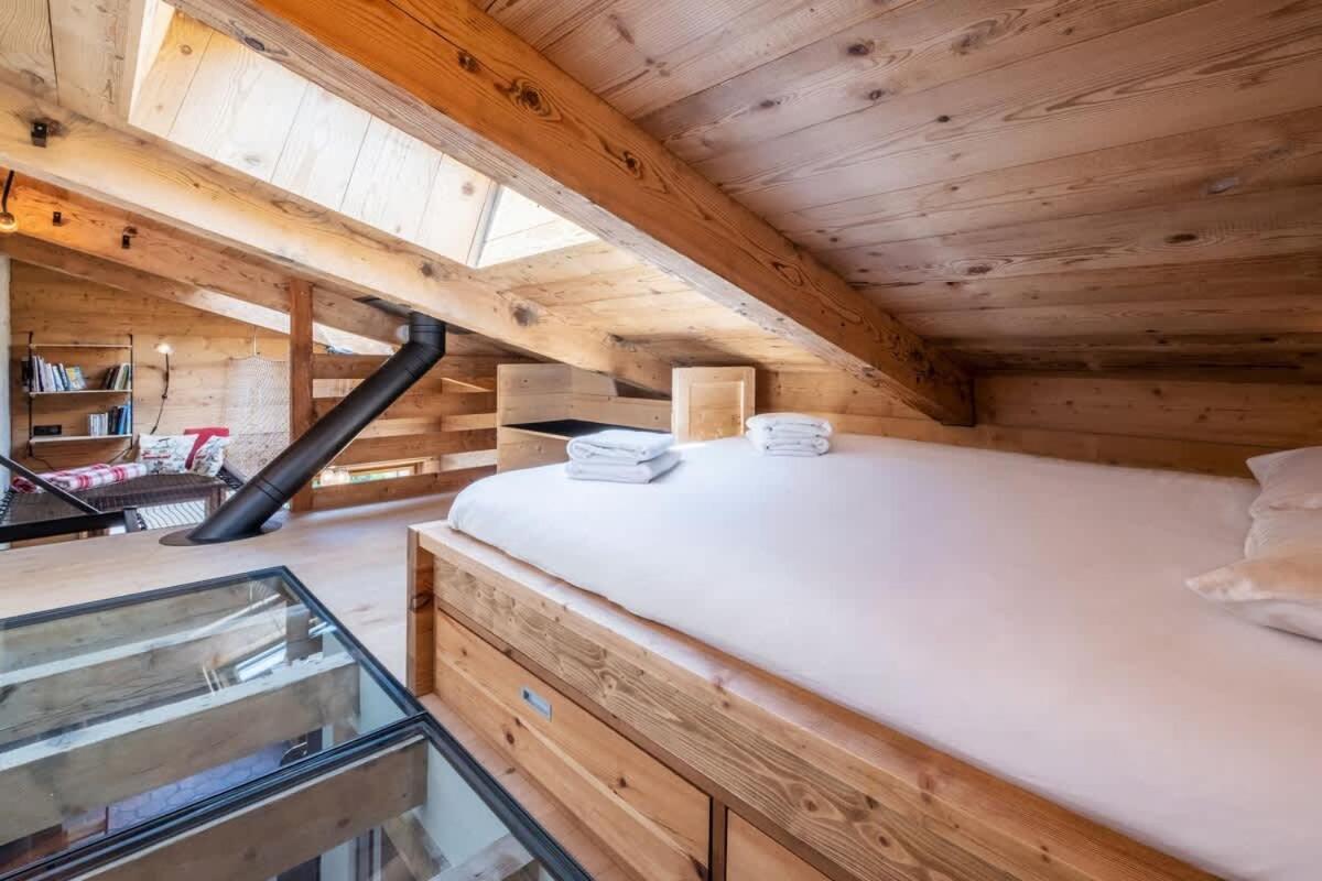 Chalet Racar Pour 4 Personnes, Centre Ville Et Vue Sur La Montagne Chamonix Exterior foto